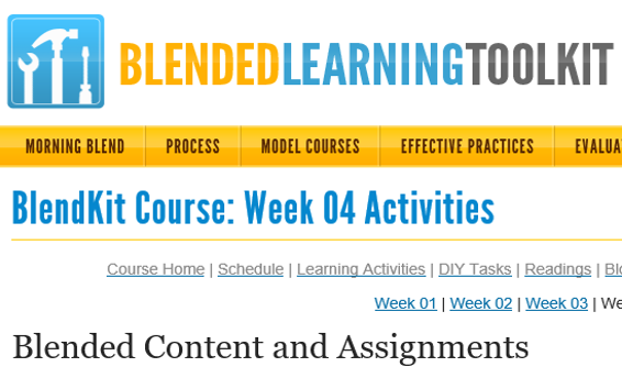 Blended Content and Assignments