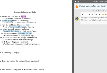 Perusall – social reading and annotating